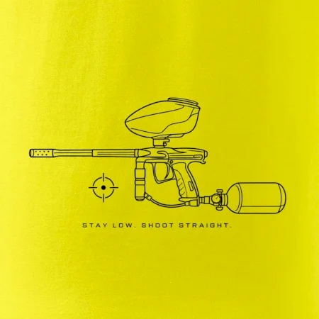 Minimalistický marker stay low shoot straight