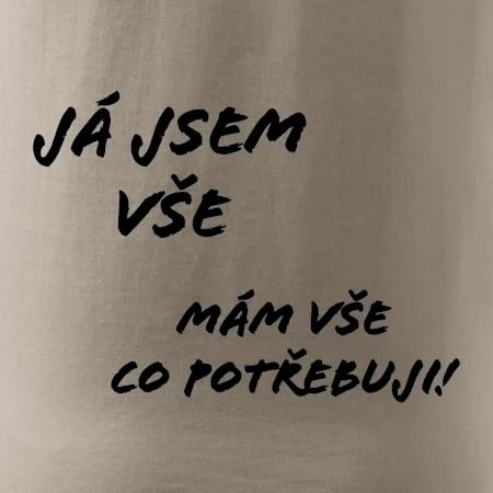 Nápis Já jsem vše!