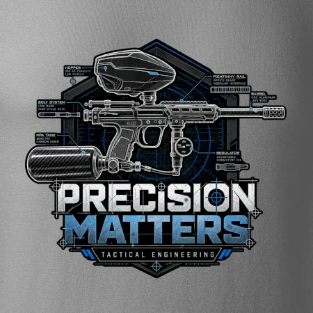 Technický nákres precision matters paintball
