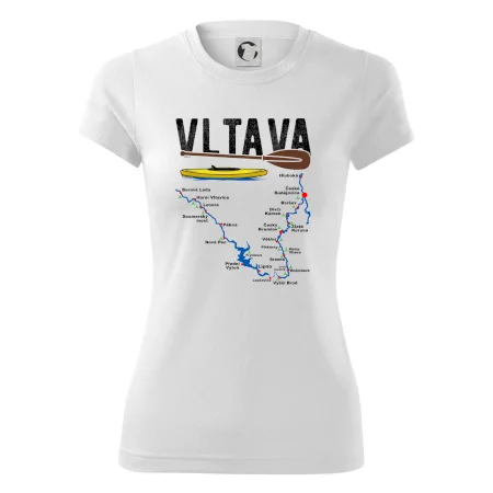 Mapa řeky Vltavy