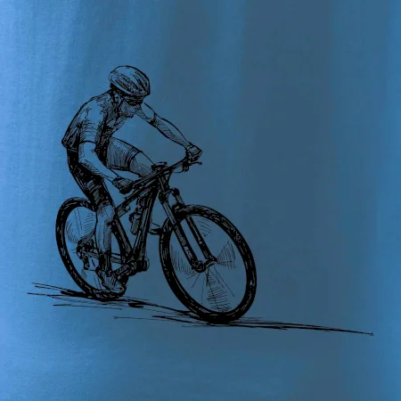 MTB kreslený cyklista