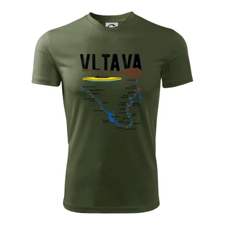 Mapa řeky Vltavy