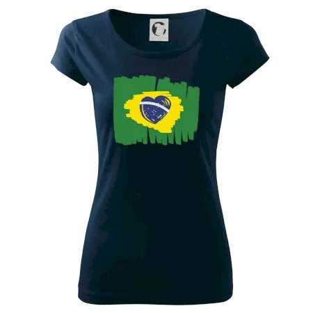 Brazílie vlajka srdce