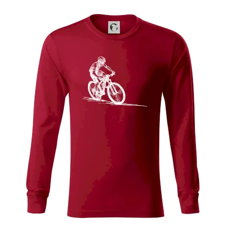 MTB kreslený cyklista