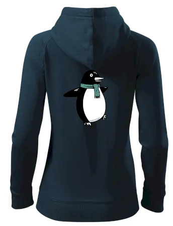 Tučňák se zelenou šálou