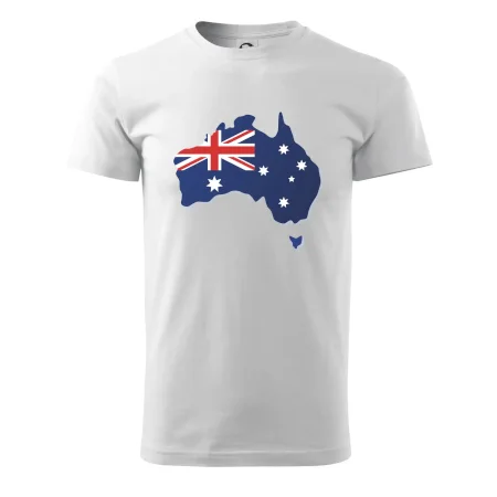 Austrálie - vlajka mapa