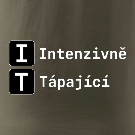 IT Nápis Intenzivně Tápající