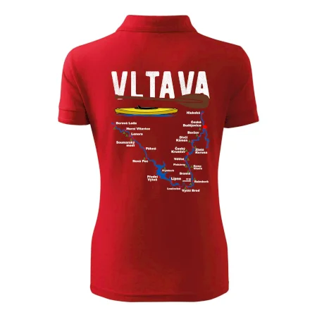 Mapa řeky Vltavy