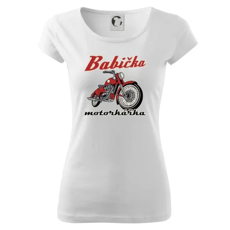Babička motorkářka