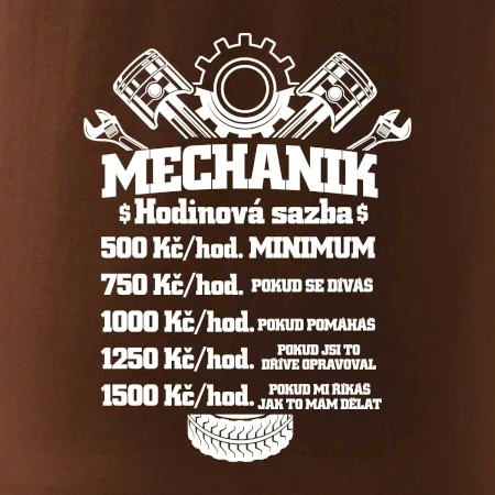 Mechanik - hodinová sazba