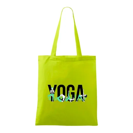 Yoga nápis barevný