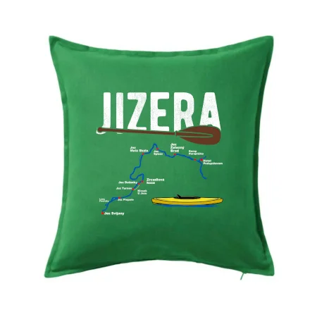 Mapa řeky Jizery