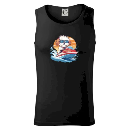 Bišonek na vodním skútru