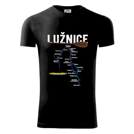 Mapa řeky Lužnice