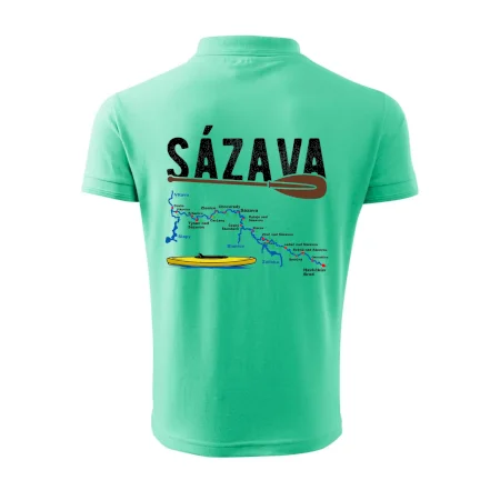 Mapa řeky Sázavy