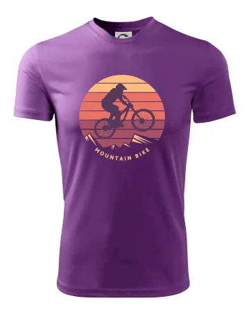 MTB barevné kolo západ slunce