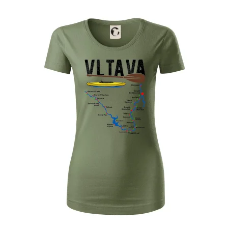 Mapa řeky Vltavy