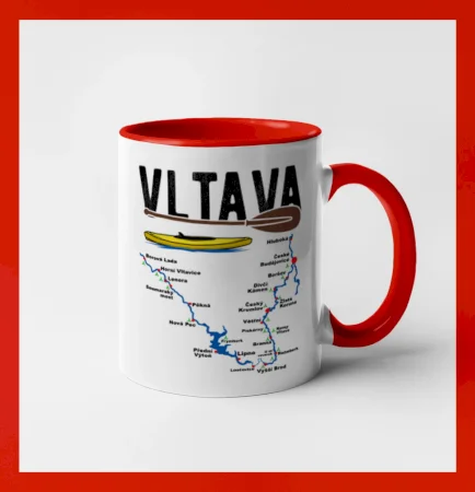 Mapa řeky Vltavy