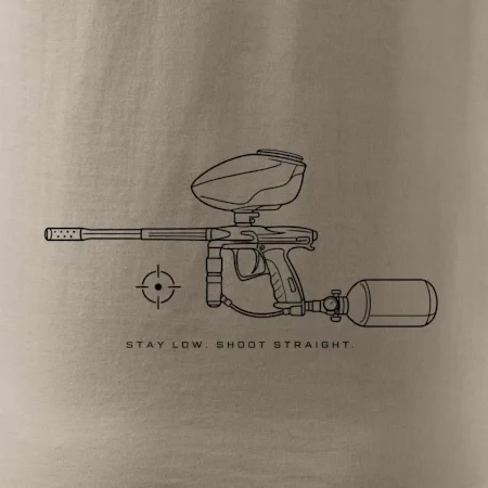 Minimalistický marker stay low shoot straight