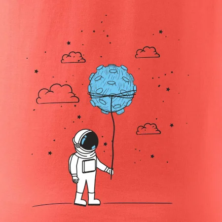 Astronaut s balónkem
