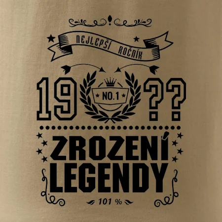 Zrození legendy - pro všechny - vlastní letopočet