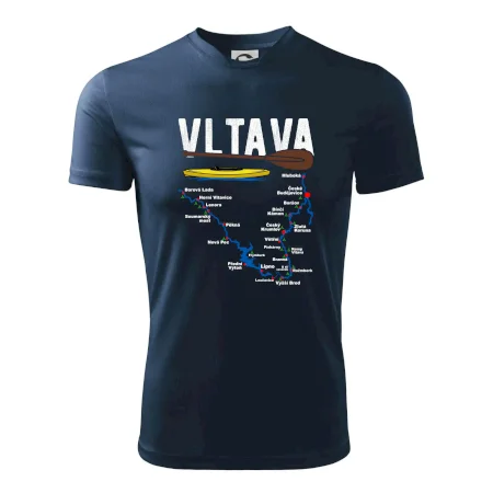 Mapa řeky Vltavy