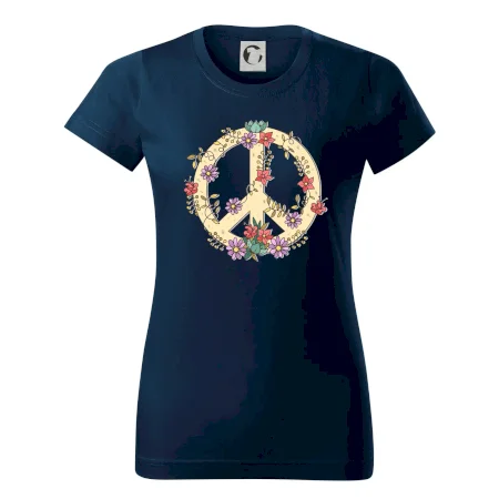 Peace symbol pískový