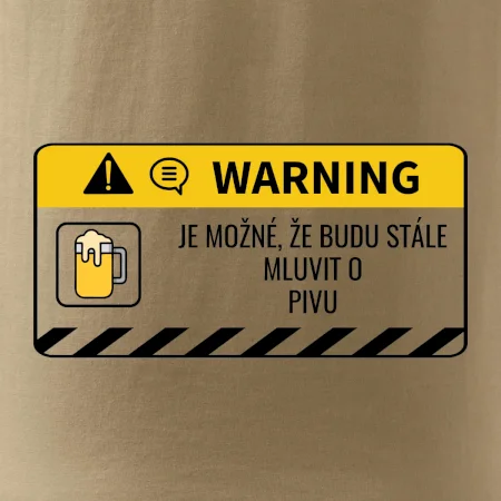 Warning mluvení - pivo