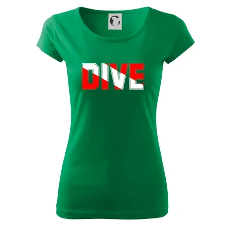 Dive nápis vlajka