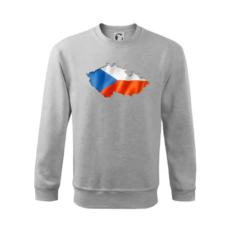 Česká vlajka v obrysu republiky