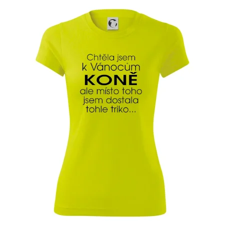 Chtěla jsem k Vánocům koně