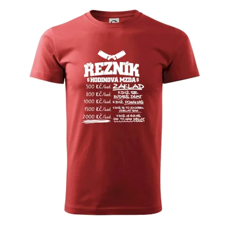 Hodinová mzda řezník
