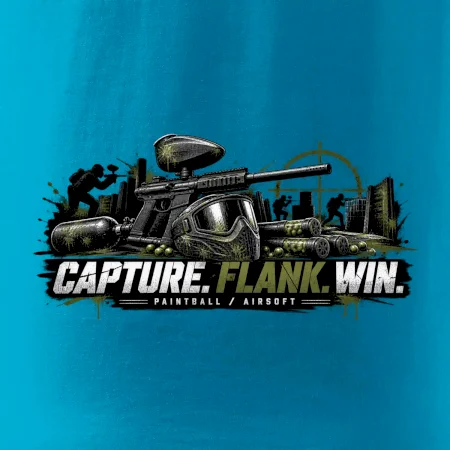 Taktika capture flank win paintball