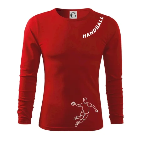 Handball nápis šikmo