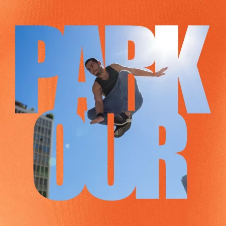 Parkour nápis nebe