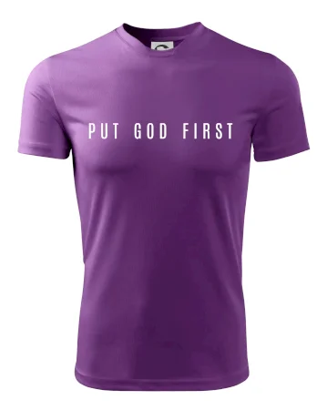 Put God first slabý nápis