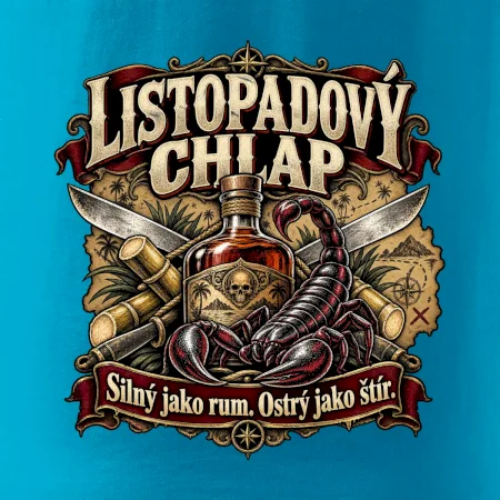 Listopadový chlap rum a ostrý štír