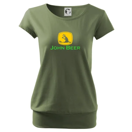 John Beer jelen s pivem