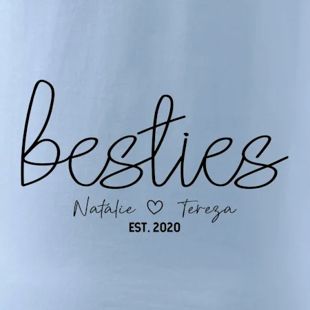 Párové mikiny - Besties Jména a rok