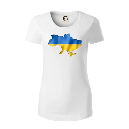 Ukrajina vlajka mapa