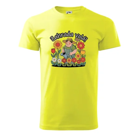Zahrada volá - zahradník a slunečnice