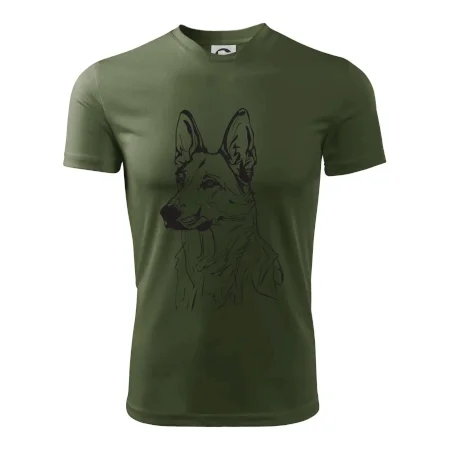 Německý ovčák černá kresba