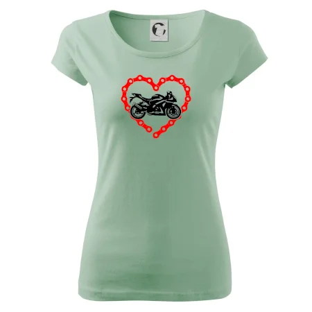 Moto srdce řetěz - silniční