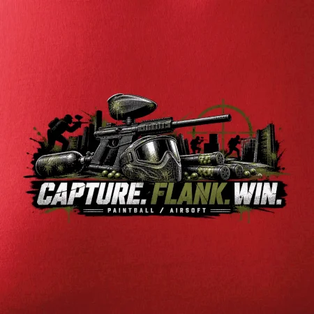 Taktika capture flank win paintball