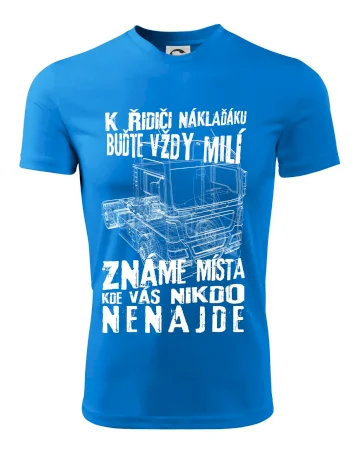K řidiči náklaďáku buďte vždy milý