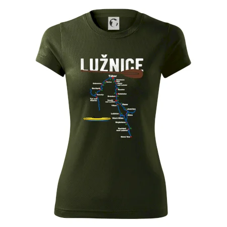 Mapa řeky Lužnice