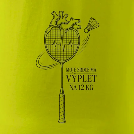 Badminton srdce s výpletem