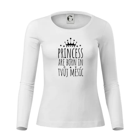 Princesses are born in (vlastní nápis měsíc narození)