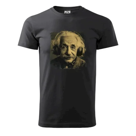 Albert se sluchátky