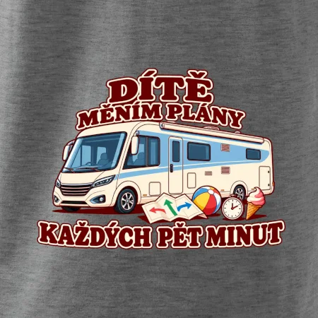 Dítě měním plány každých pět minut integrovaný obytňák